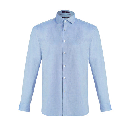 Beeston Woven Long-Sleeve Shirt // Historic Blue