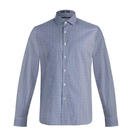 Farnhill Long-Sleeve Woven Shirt // Topaz Blue