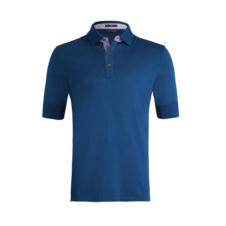 Johnby Solid Short-Sleeve Polo Shirt // Imperial Blue