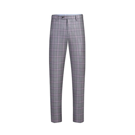 Cliburn Plaid Trouser // Grey