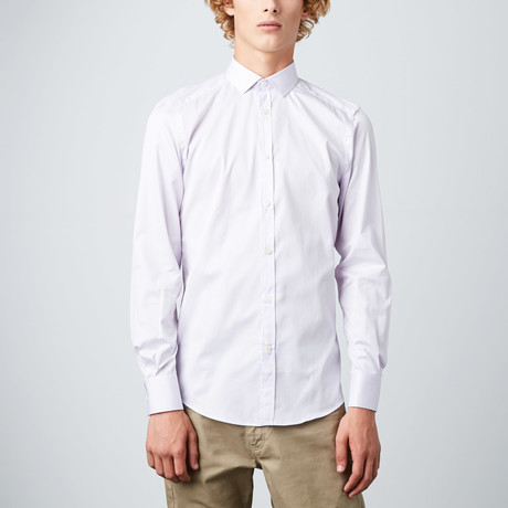 Classic Trend Fit Twill Dress Shirt // Lavender
