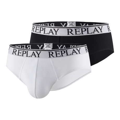 Fly-Less Brief // Black + White // 2-Pack