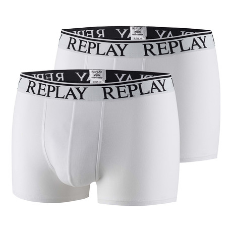 Fly-Less Boxer Brief // White // 2-Pack