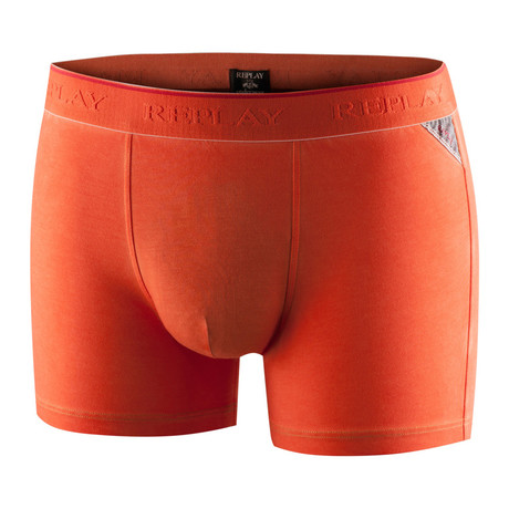 Tonal Solid Fly-Less Boxer Brief // Orange
