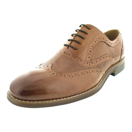 Raleigh Perforated Wing-Tip Oxford // Cognac