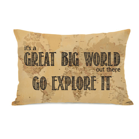 Time to Explore // Pillow