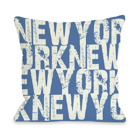 New York All Over Word // Pillow