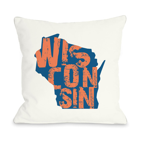 Wisconsin State Type // Pillow