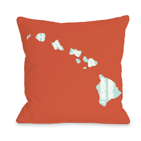 Hawaii State Type // Pillow
