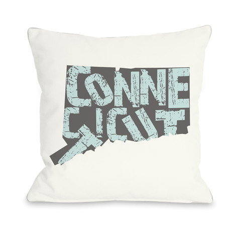 Connecticut State Type // Pillow