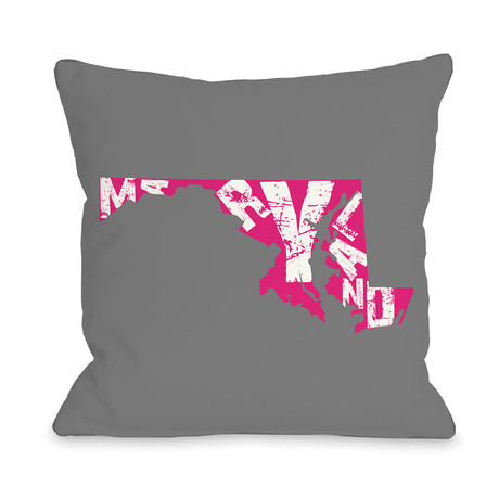 Maryland State Type // Pillow