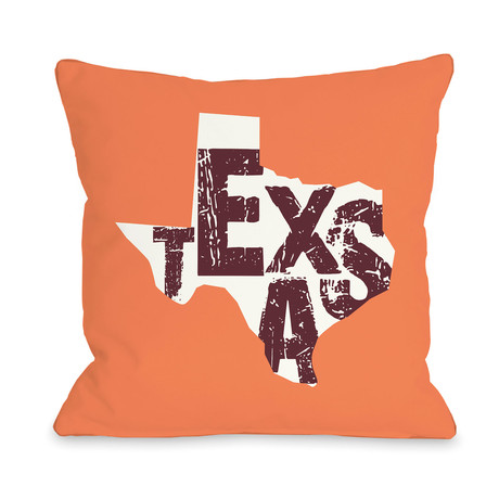 Texas State Type // Pillow