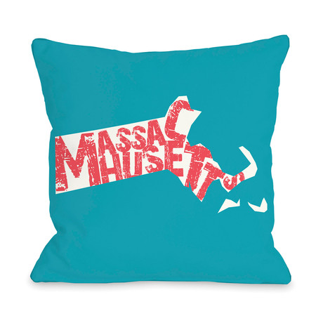 Massachusetts State Type // Pillow