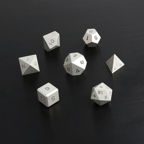 Metal Polyhedral Set // Silver!