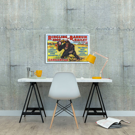 Ringling Bros & Barnum Bailey: Gargantua Gorilla // Vintage Circus Poster