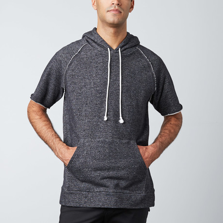 Cleveland Short-Sleeve Hoodie // Heather Charcoal