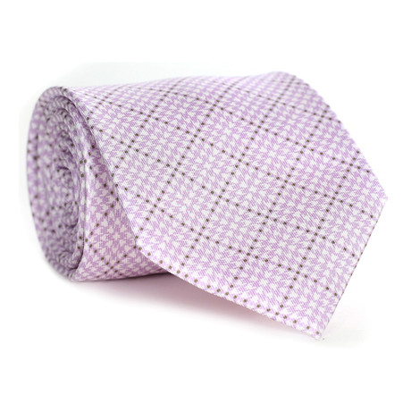 Tile Pattern Tie // Light Pink