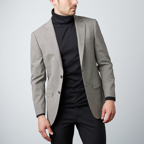 Paolo Lercara // Houndstooth Sport Coat // Black + White