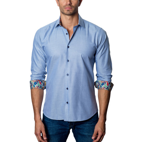 Solid Button-Up // Blue