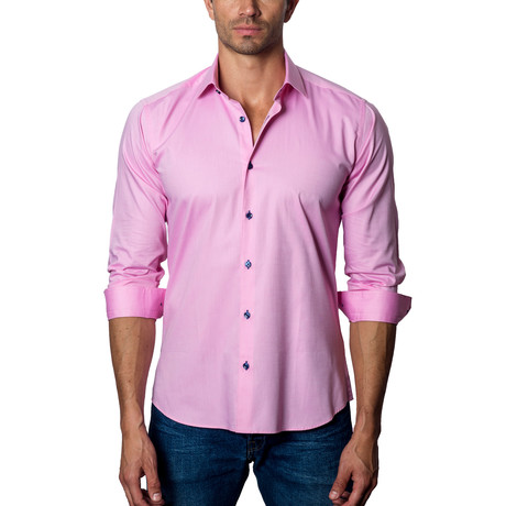 Solid Button-Up // Pink