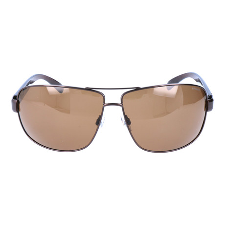 Rounded Square Aviator // Brown