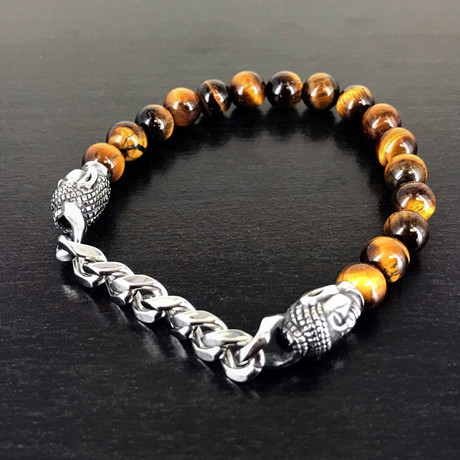 Buddha Combo Bracelet // Tiger Eye Bead
