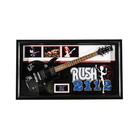 Rush Signed Guitar