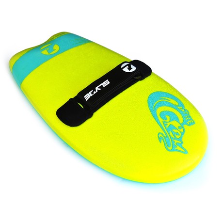 Grom Soft Top Handboard // Electric Lemon + Turquoise