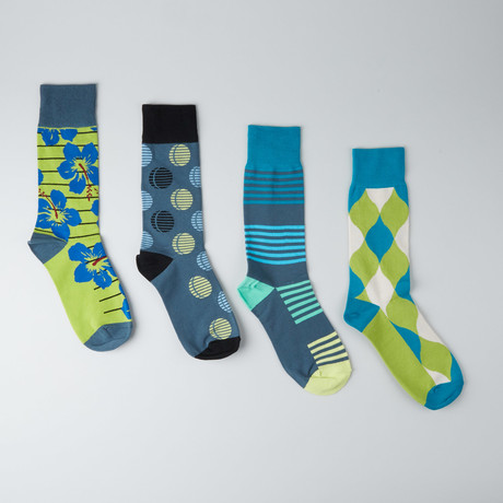 Crescent Collected Crew Socks // Pack of 4