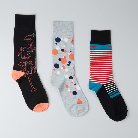 Paralle SoCal Crew Socks // Pack of 3