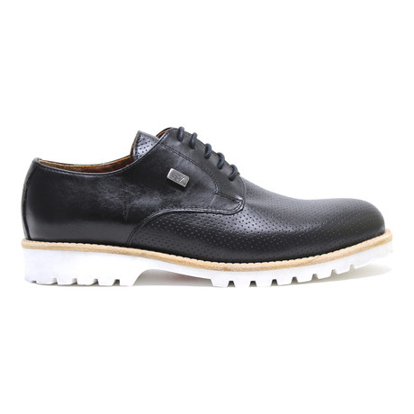Edition Perforated Lace-Up Derby // Black