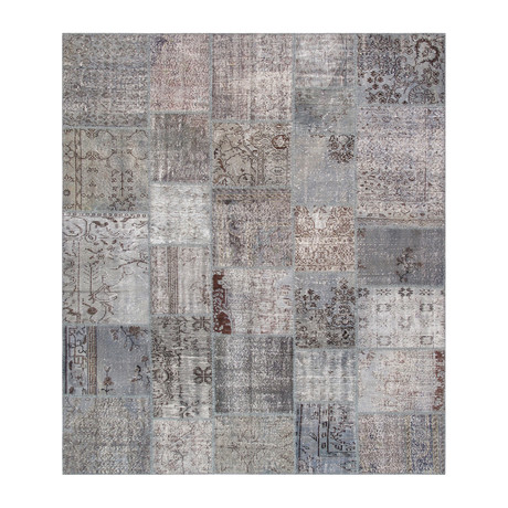 Vintage Patchwork Collection // Lamb Wool Area Rug // 49684