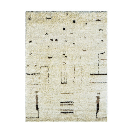 Moroccan Collection // Lamb Wool Area Rug // PSL03