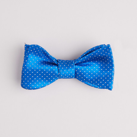 Pin Dot Jacquard Bow Tie // Royal Blue