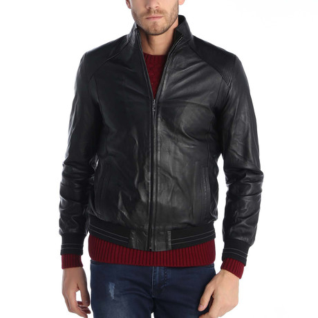 Gokce Leather Jacket // Black