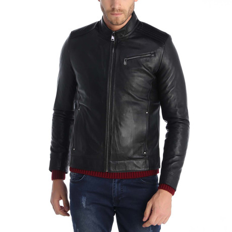 Beldibi Leather Jacket // Black