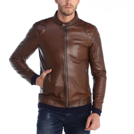 Edremit Leather Jacket // Brown