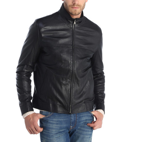 Koru Leather Jacket // Black