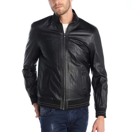 Kabala Leather Jacket // Black