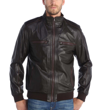 Bitez Leather Jacket // Brown