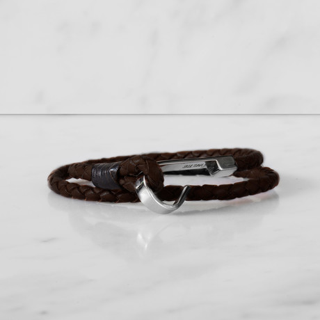 The Hook Bracelet // Dark Brown