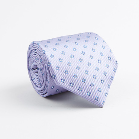Mini Diamond Silk Tie // Purple
