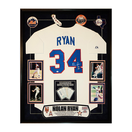 Signed Jersey // Rangers Nolan Ryan