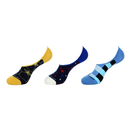 No Show Socks // Up In The Clouds // Pack of 3