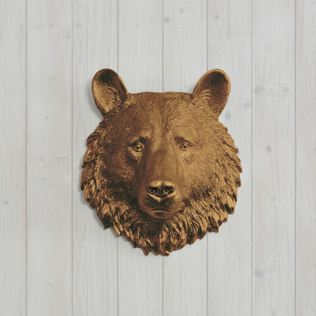 The Kodiak Faux Bear Head // Mini