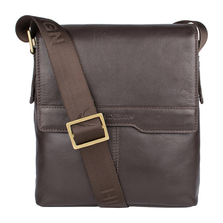 Helvellyn Leather Crossbody // Brown // Small
