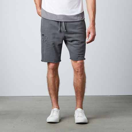 Laser-Cut Shorts // Grey