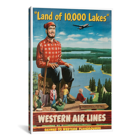 Minneapolis/St. Paul "Land Of 10,000 Lakes" // Western Airlin