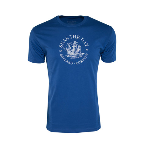 Seas the Day T- Shirt // Royal