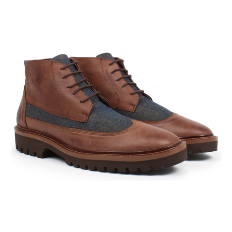 Wing-Tip Boot // Canela